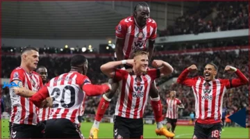 سندرلاند يحقق أرقامًا تاريخية في الدوري الإنجليزي ويعيد إحياء أمجاد الفريق هذا الموسم